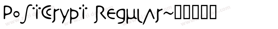 PostCrypt Regular字体转换